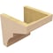 Ekena Millwork 8"W x 8"D x 8"H Wide Monterey Rough Cedar Woodgrain TimberThane Corbel, Primed Tan CORUR08X08X08MONRCPR - alternate 3